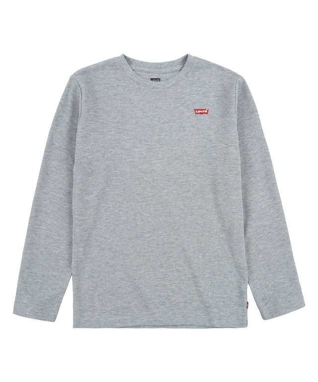 Chemise à manches longues à point de brioche unisexe pour jeunes