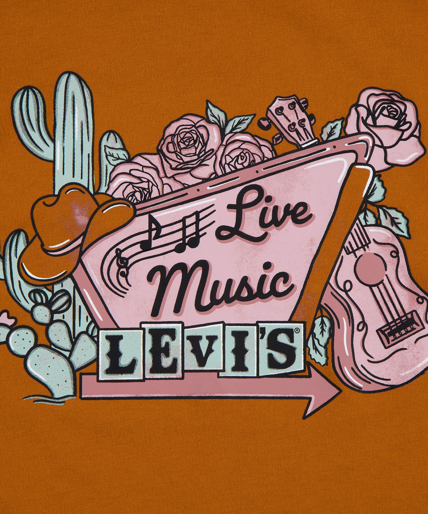 T-shirt à revers retroussés unisexe pour jeunes, Levi's