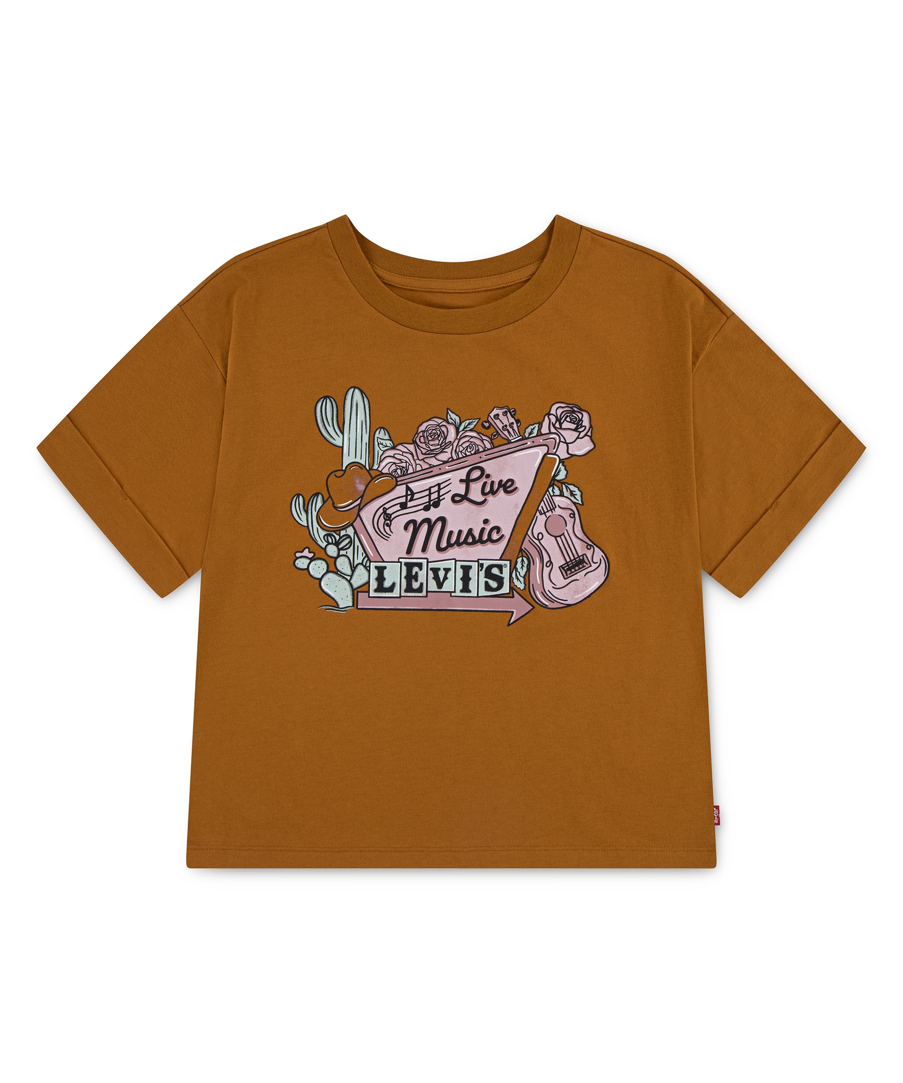 T-shirt à revers retroussés unisexe pour jeunes, Levi's