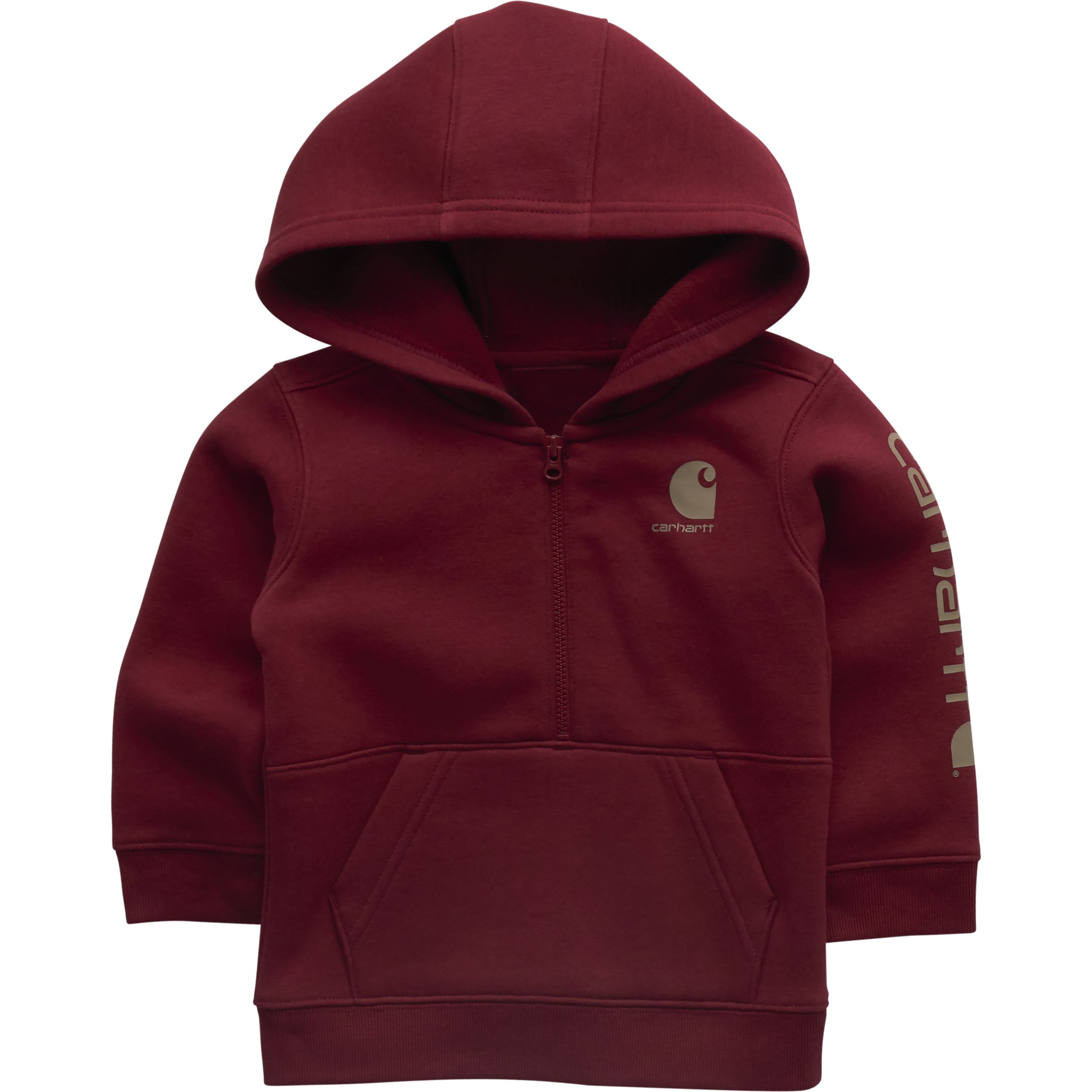 Chandail en molleton unisexe à manches longues et à demi-fermeture à glissière pour tout-petits, Carhartt