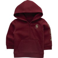 Chandail en molleton unisexe à manches longues et à demi-fermeture à glissière pour tout-petits, Carhartt Front_Flat