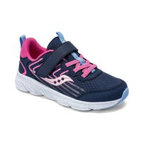 Saucony Pre-School Unisex Wind 3.0 Sneakers - Wide Front_Three_Fourths_Angled_Right