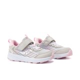 Saucony Toddler Unisex Wind 3.0 JR Sneakers - Wide Front_Three_Fourths_Angled_Right