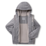 Veste imperméable&nbsp;HD3 à doublure en molleton pour jeunes, Downpour&nbsp;II 2 L, WindRiver Front_Flat