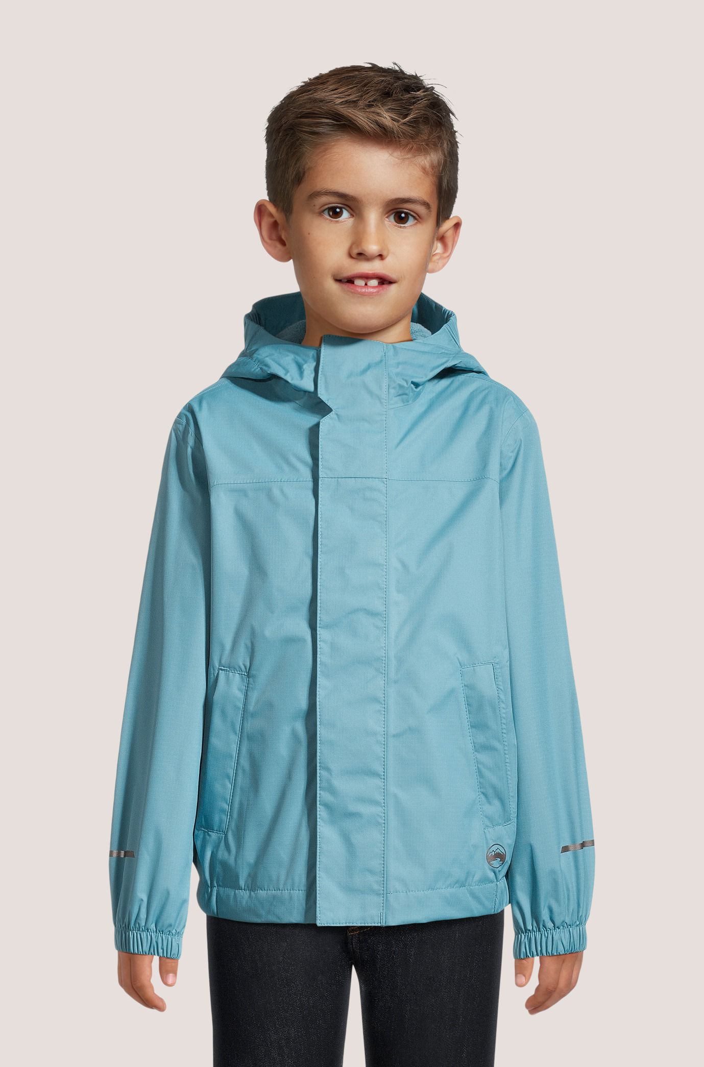 Veste imperméable HD3 à deux&nbsp;couches à doublure en molleton pour jeunes, Downpour II, WindRiver