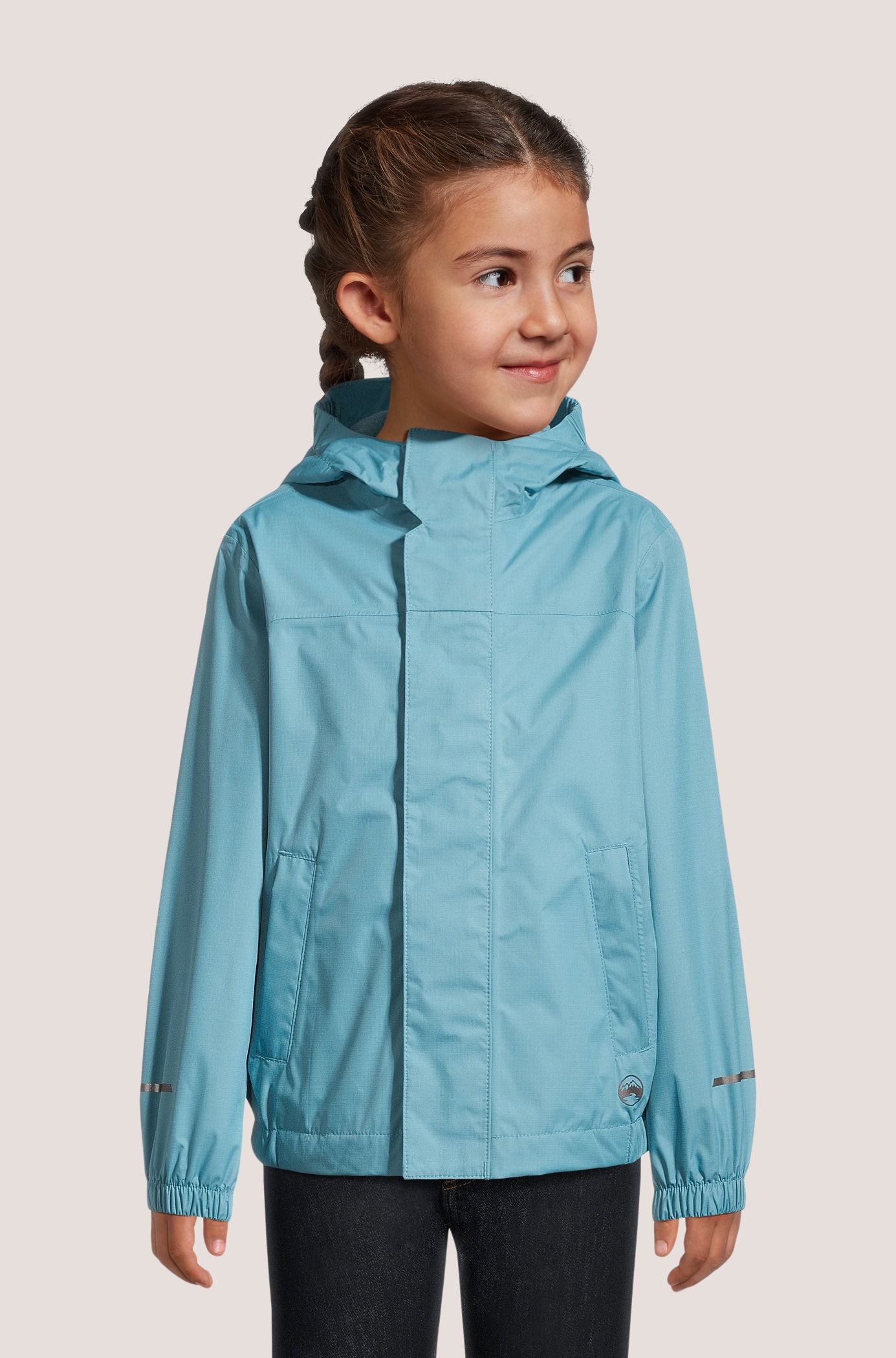Veste imperméable HD3 à deux&nbsp;couches à doublure en molleton pour jeunes, Downpour II, WindRiver
