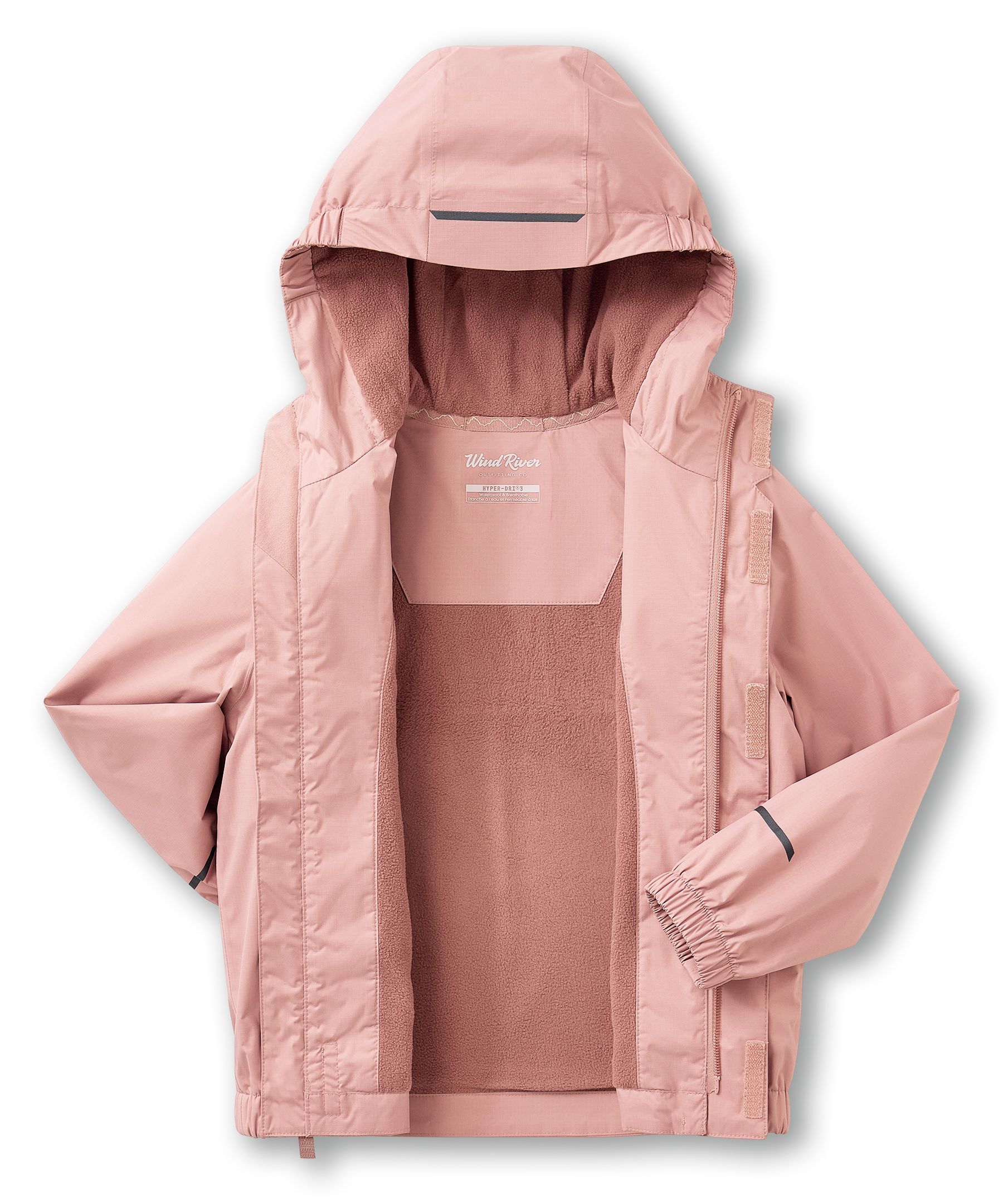 Veste imperméable HD3 à deux&nbsp;couches à doublure en molleton pour jeunes, Downpour II, WindRiver