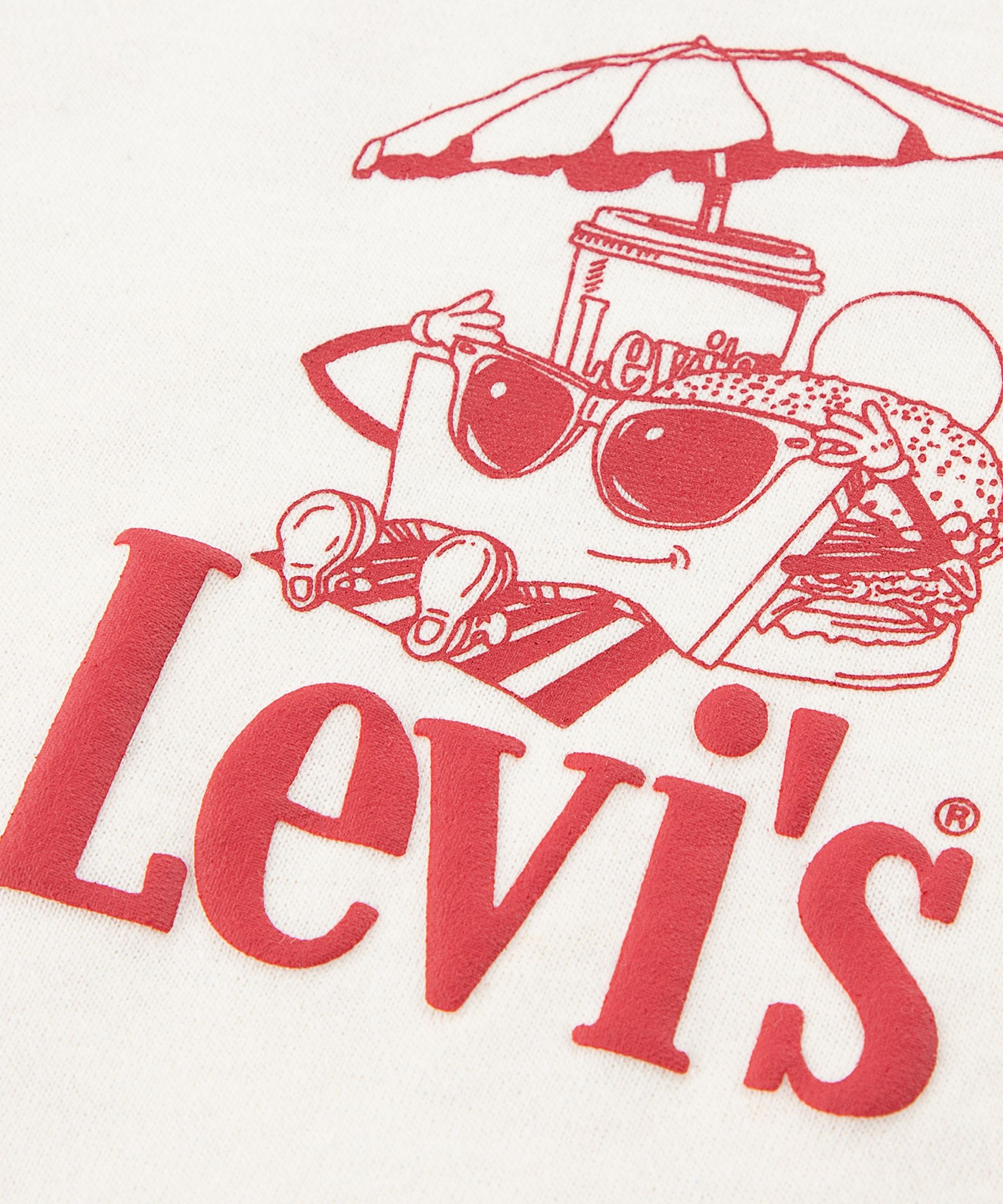 T-shirt à motif de burger et frites pour jeunes, Levi's