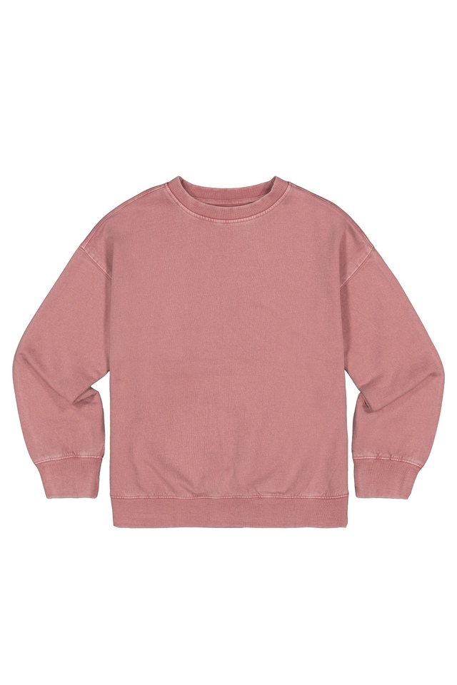 Chandail à enfiler à coupe carrée pour jeunes, délavé marbré, Silver