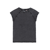 Silver Youth Raglan Short Sleeve T-Shirt Front_Flat