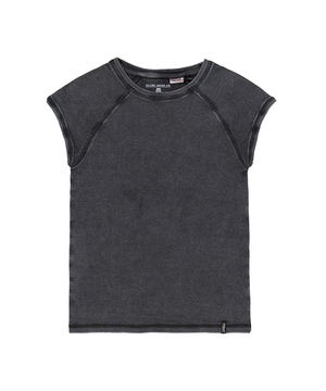 T-shirt à manches courtes raglan pour jeunes, Silver