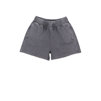 Silver Kids' Marble Washed Pull-on Short Front_Flat