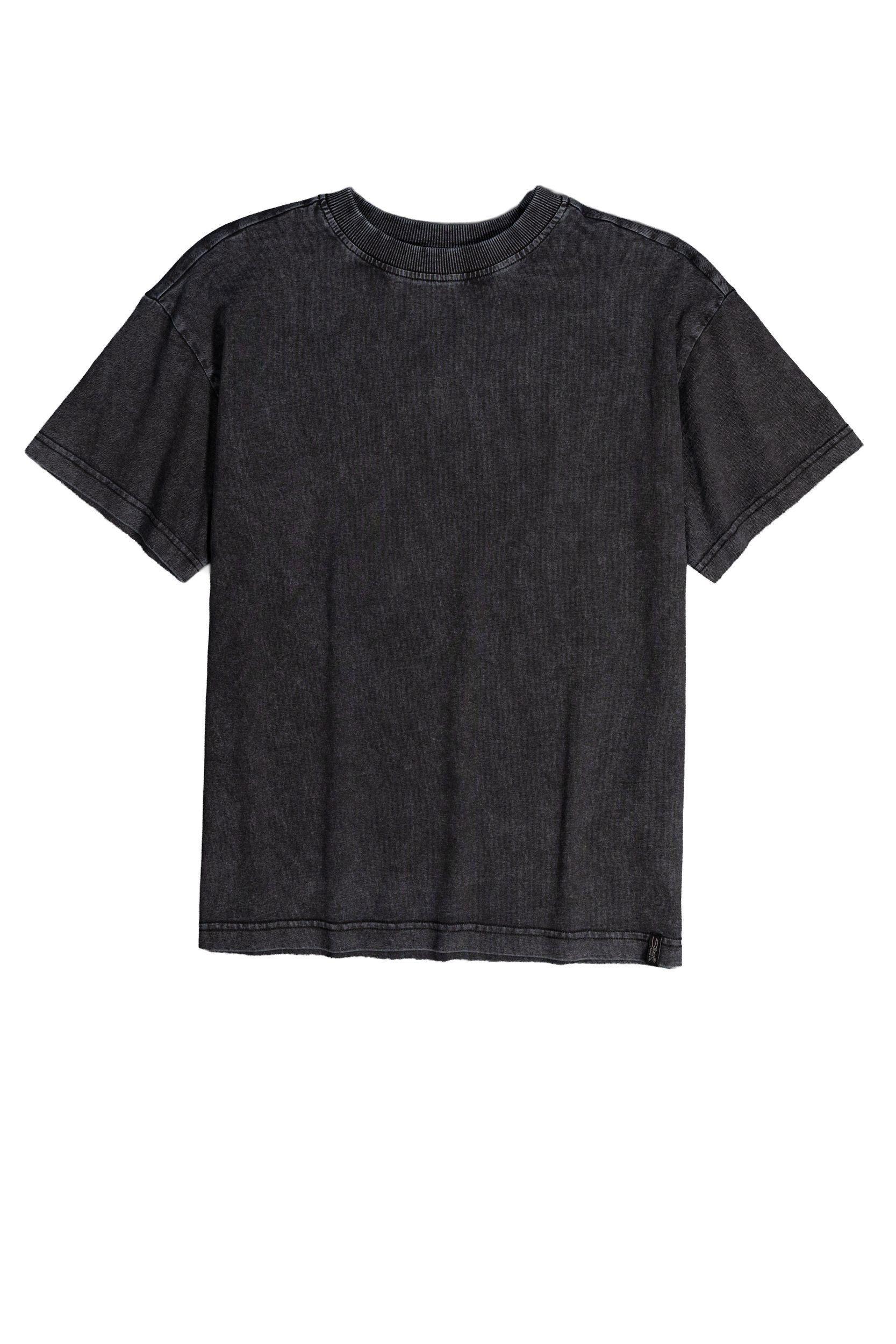 Silver Youth Marble Wash Loose Fit Crewneck T-Shirt