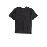 Chandail en molleton à col ras du cou et à coupe ample pour jeunes, délavé marbré, Silver Front_Flat