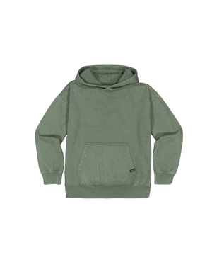 Chandail à capuche à manches longues et à coupe ample pour jeunes, délavé marbré, Silver