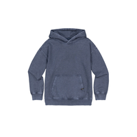 Sweat-shirt à capuche ample à manches longues pour jeunes, argent Front_Flat