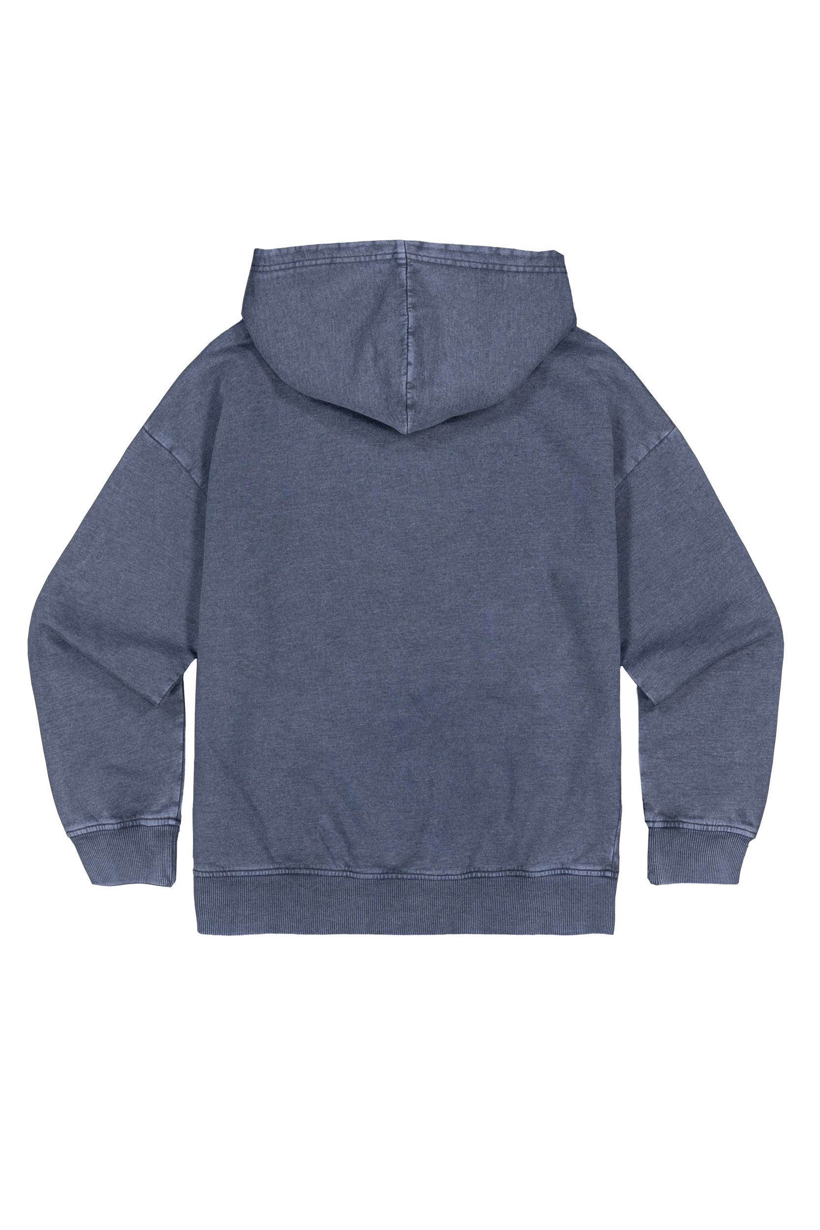 Sweat-shirt à capuche ample à manches longues pour jeunes, argent