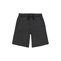 Short à enfiler en tricot pour jeunes, délavé marbré, Silver Front_Flat