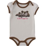 Carhartt Baby Short Sleeve Puppies Bodysuit Front_Flat