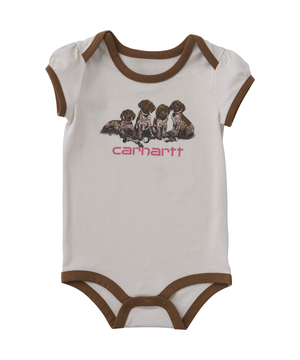 Carhartt Baby Short Sleeve Puppies Bodysuit