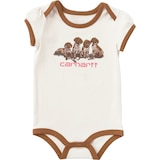 Maillot à manches courtes avec imprimé de chiots pour bébés, Carhartt Front_Flat