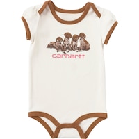 Maillot à manches courtes avec imprimé de chiots pour bébés, Carhartt Front_Flat