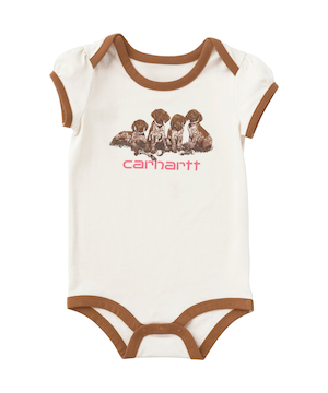 Maillot à manches courtes avec imprimé de chiots pour bébés, Carhartt