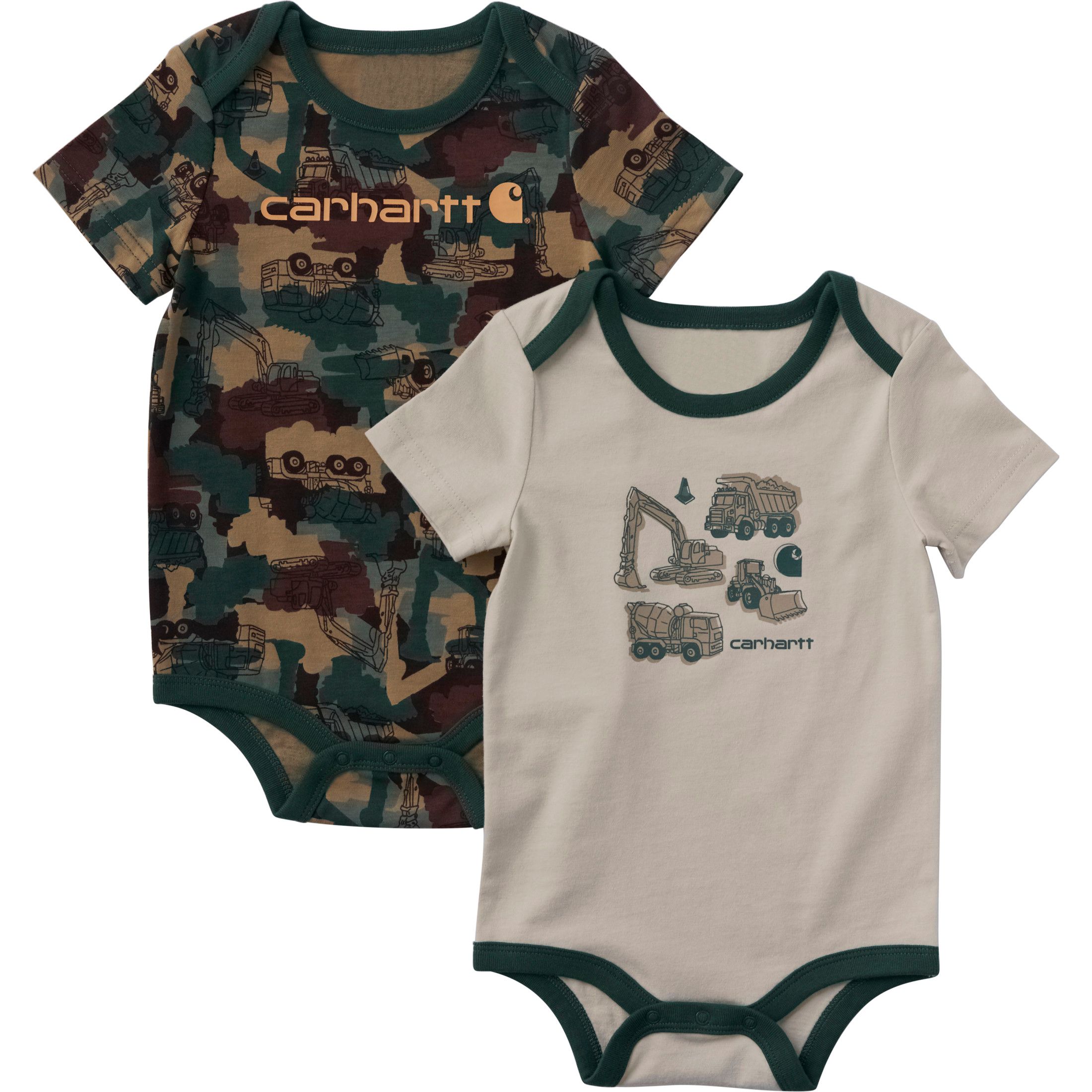 Carhartt Baby Short Sleeve Construction 2 Piece Bodysuit Set