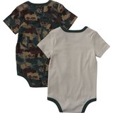 Carhartt Baby Short Sleeve Construction 2 Piece Bodysuit Set Back_Flat