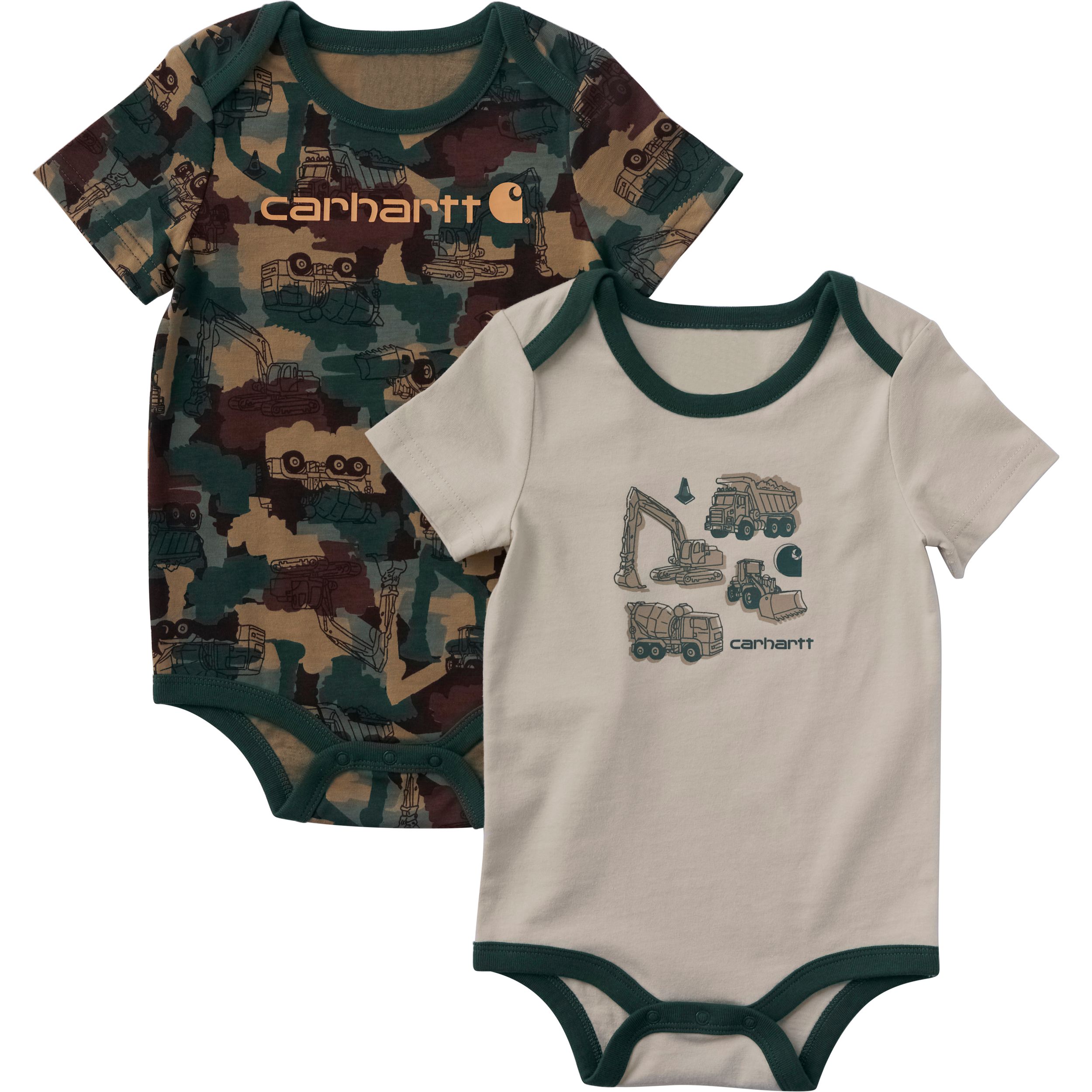 Carhartt Baby Short Sleeve Construction 2 Piece Bodysuit Set