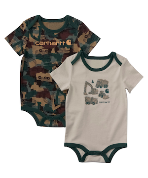 Ensemble de 2&nbsp;maillots de construction à manches courtes pour bébés, Carhartt