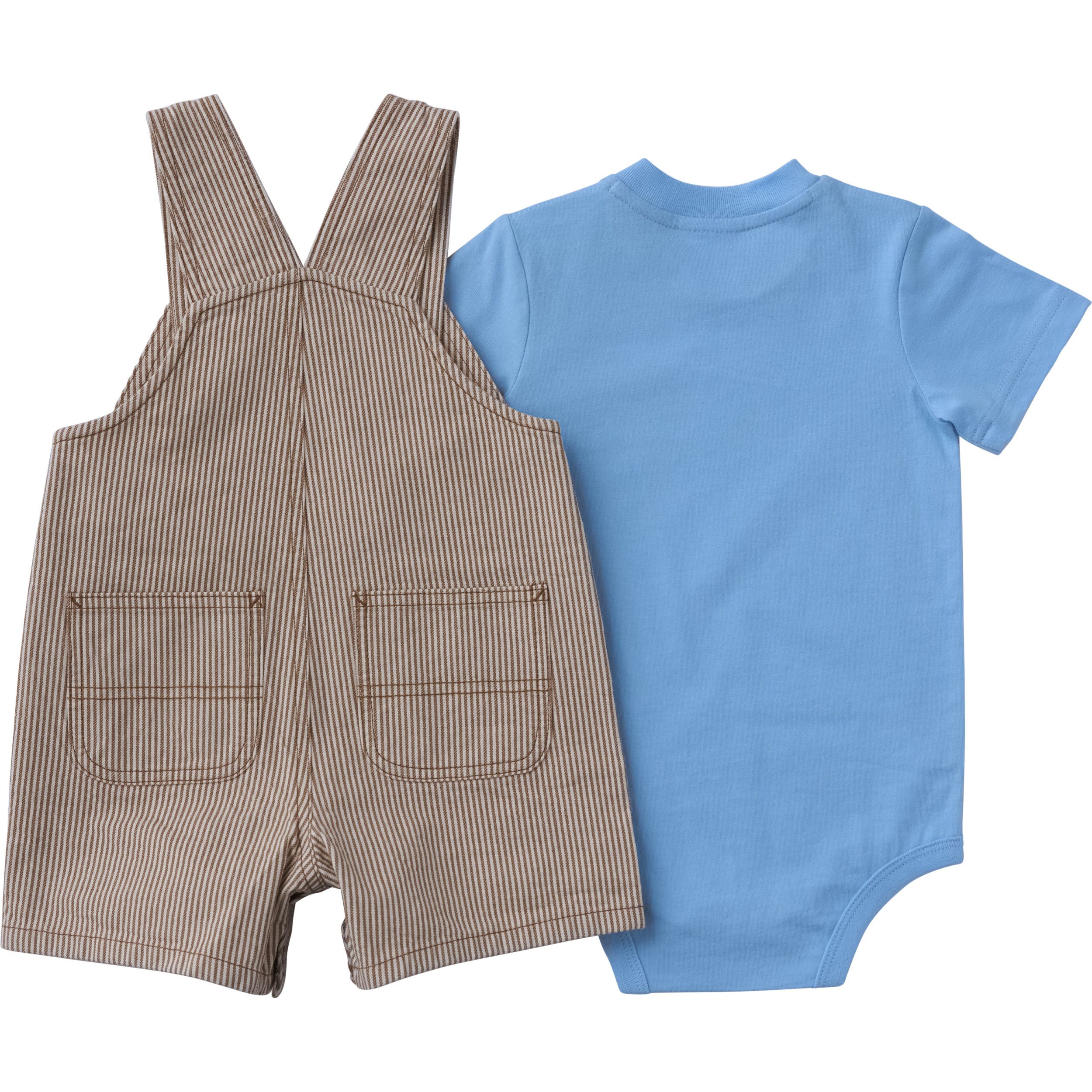 Carhartt Baby Short Sleeve Bodysuit and Canvas Shortalls
