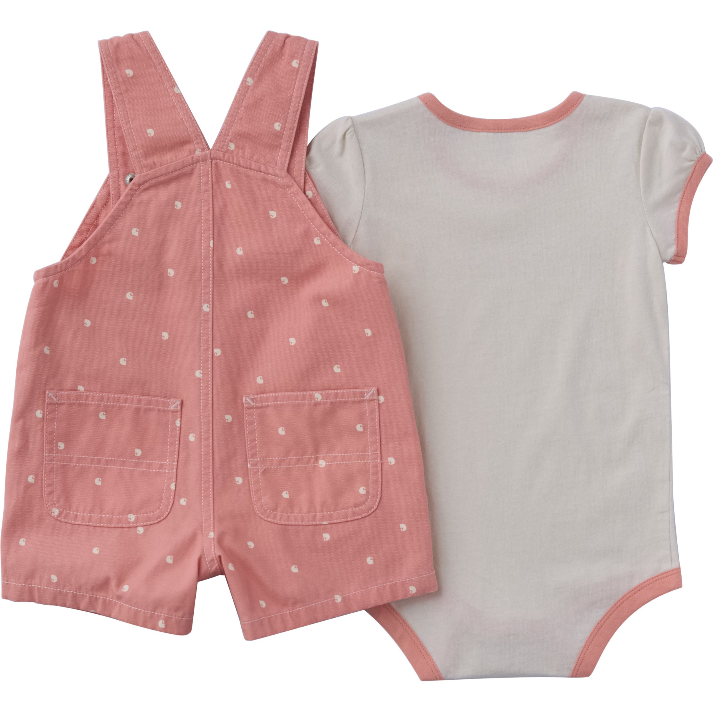 Carhartt Infant Bodysuit And Canvas Shortall Set