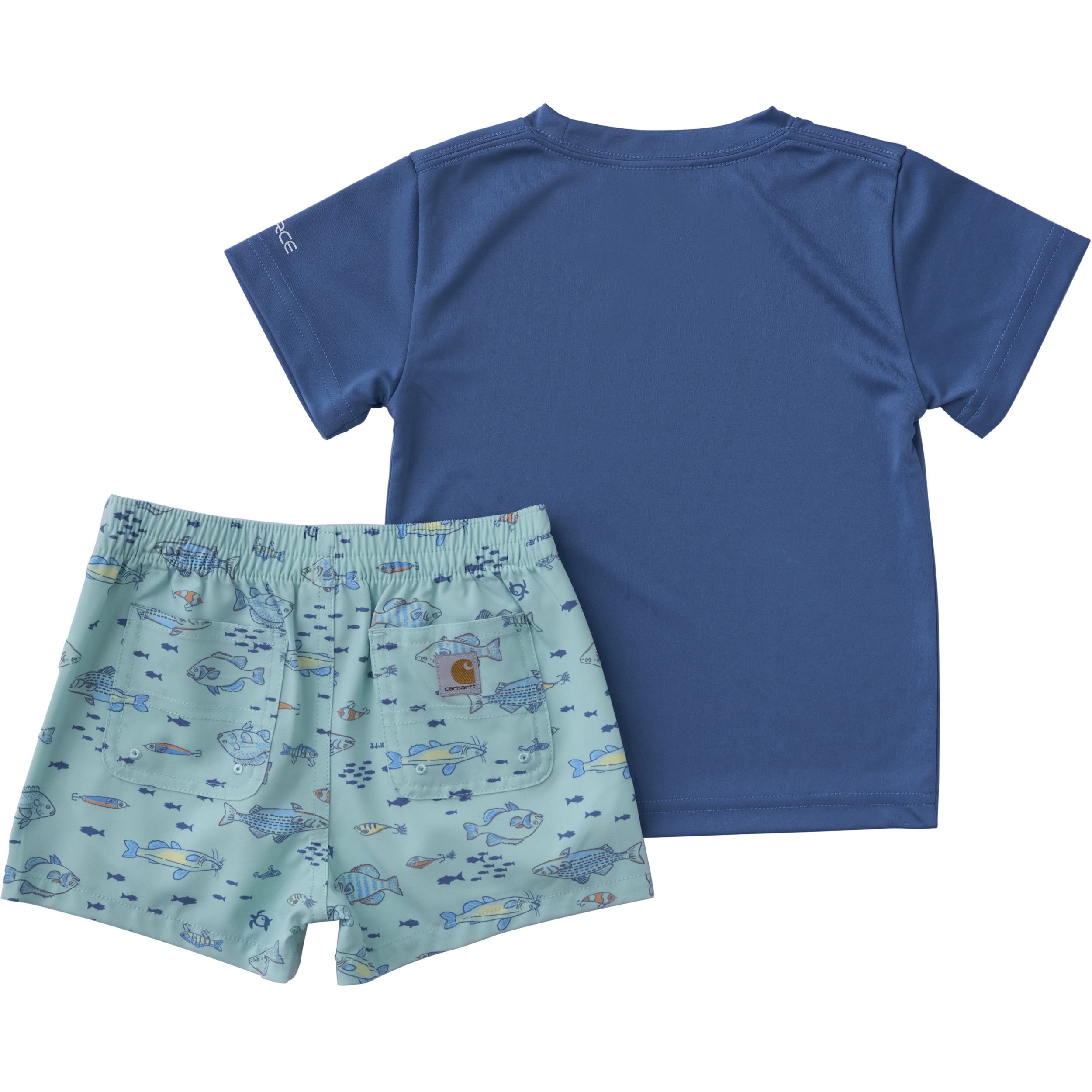 Carhartt Baby Short Sleeve Force Sun Defender Woven Shirt and Shorts Set