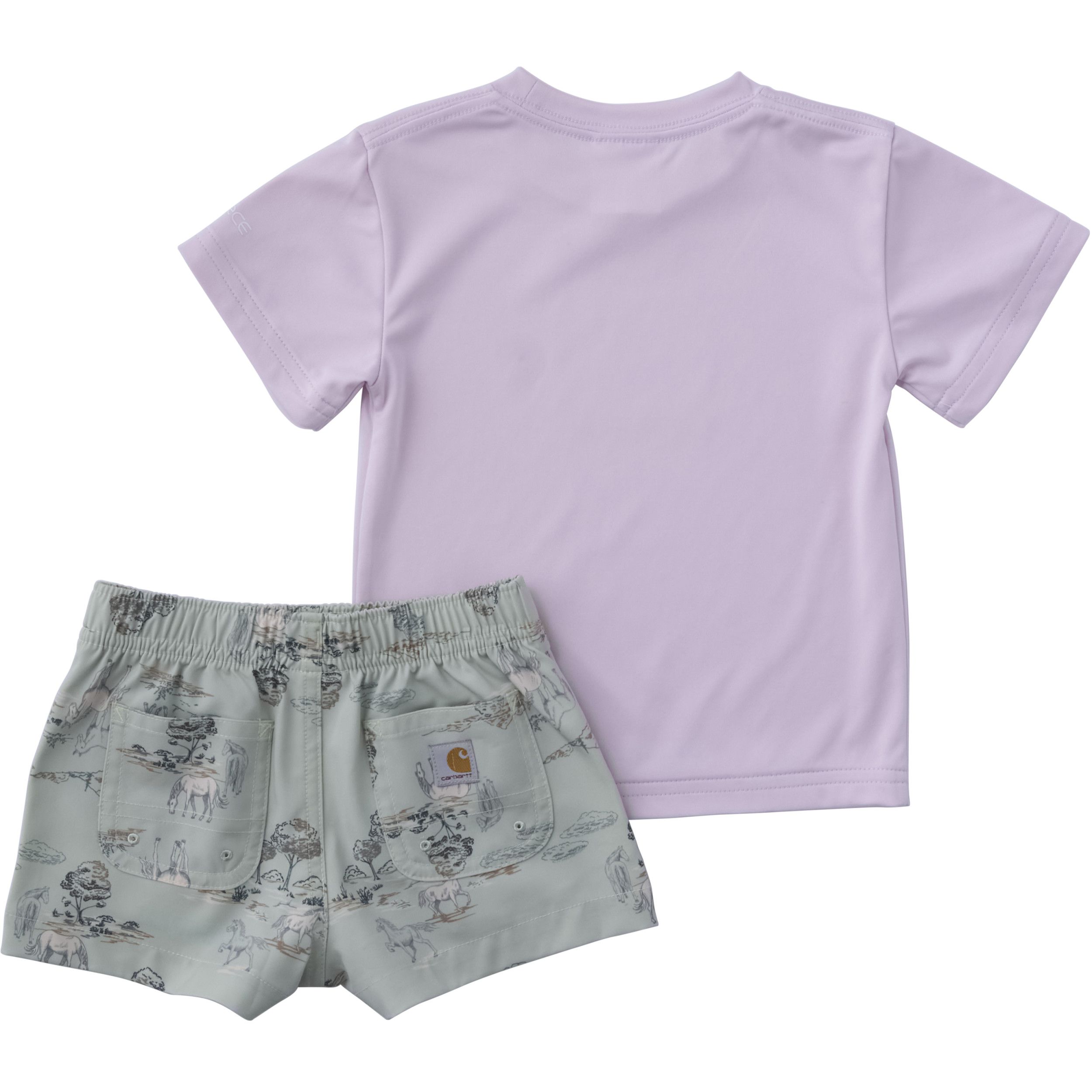 Carhartt Baby Short Sleeve Force Sun Defender Shirt and Short Two-Piece Set