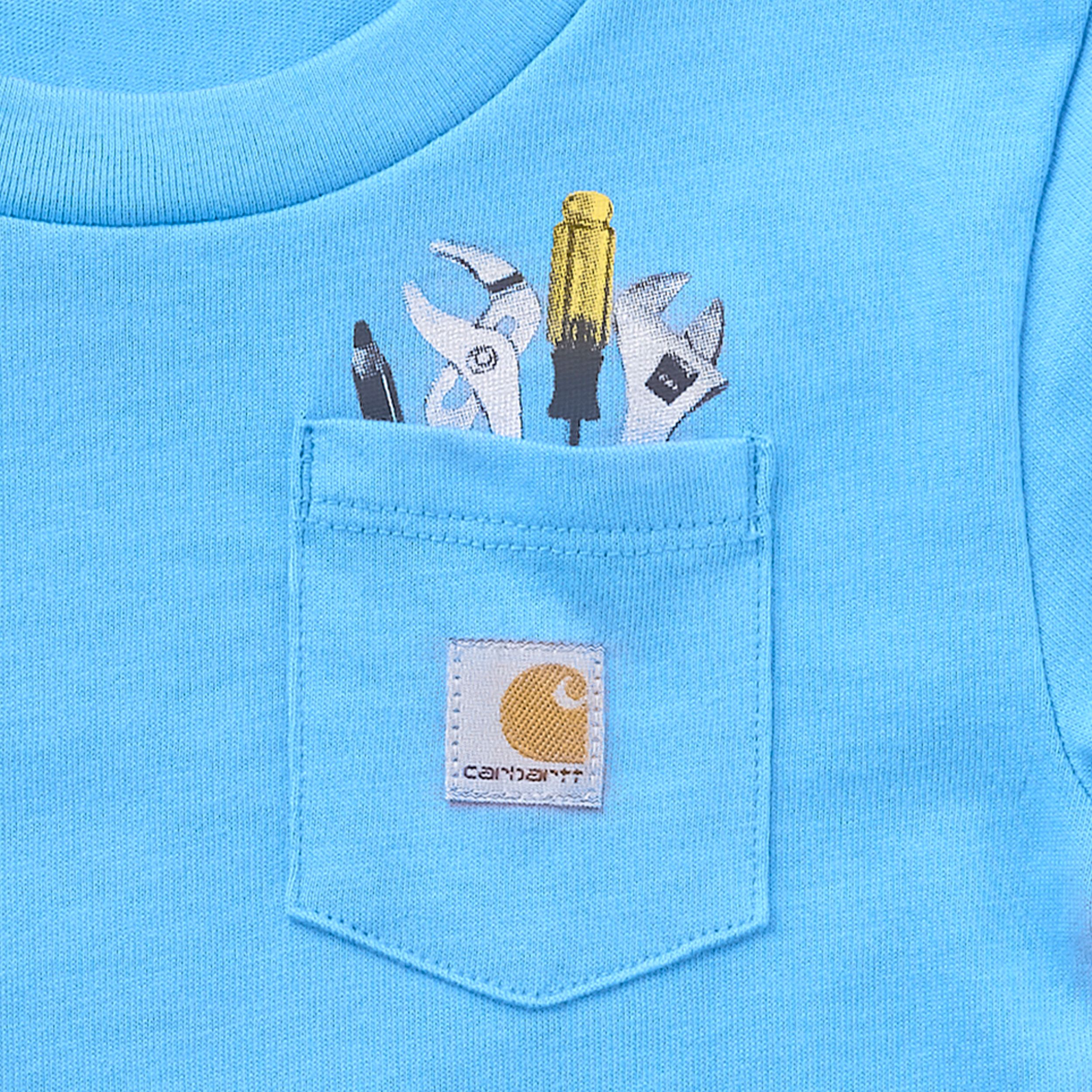 T-shirt à manches courtes avec poche à graphique d’outils pour tout-petits, Carhartt CloseUp