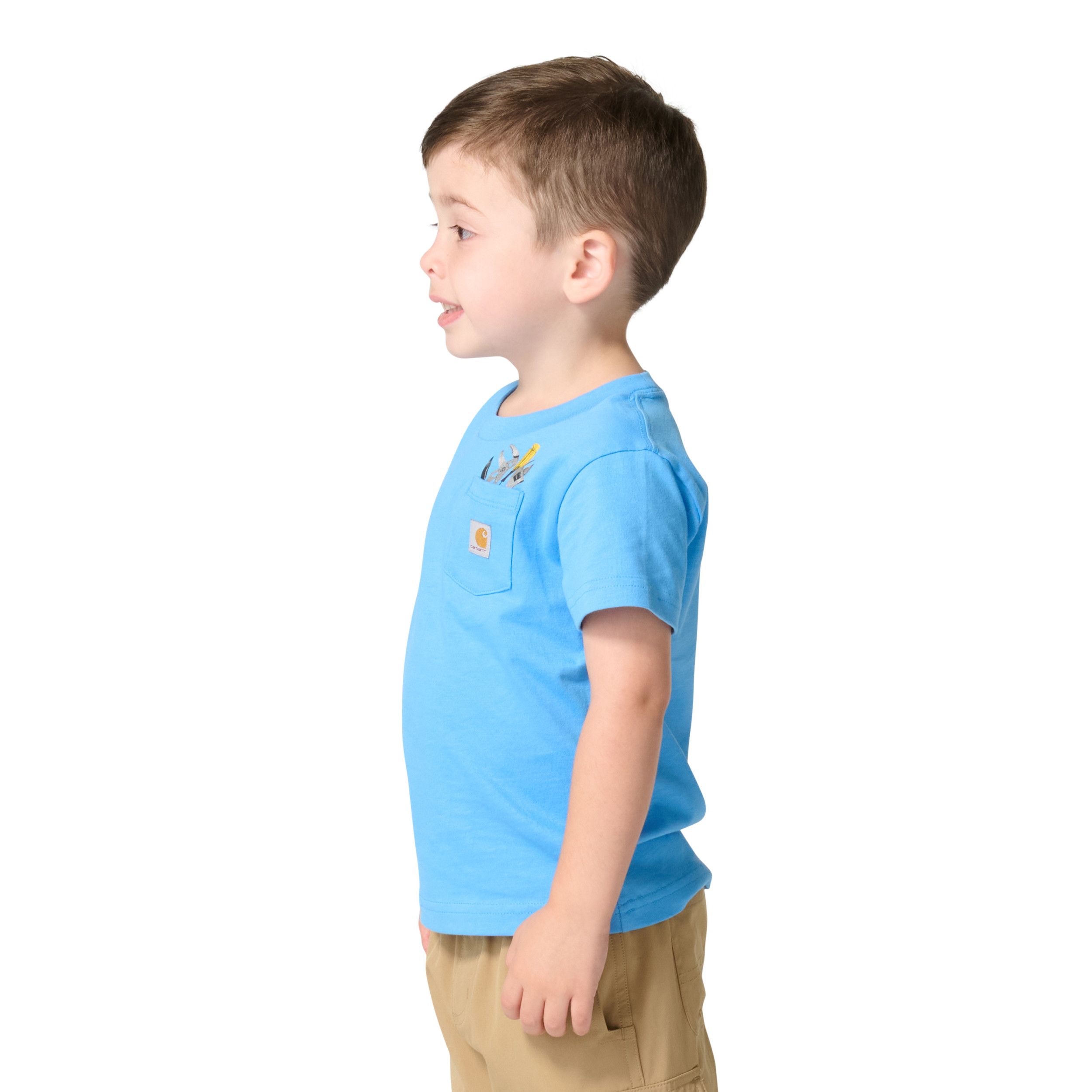 T-shirt à manches courtes avec poche à graphique d’outils pour tout-petits, Carhartt Side_Left