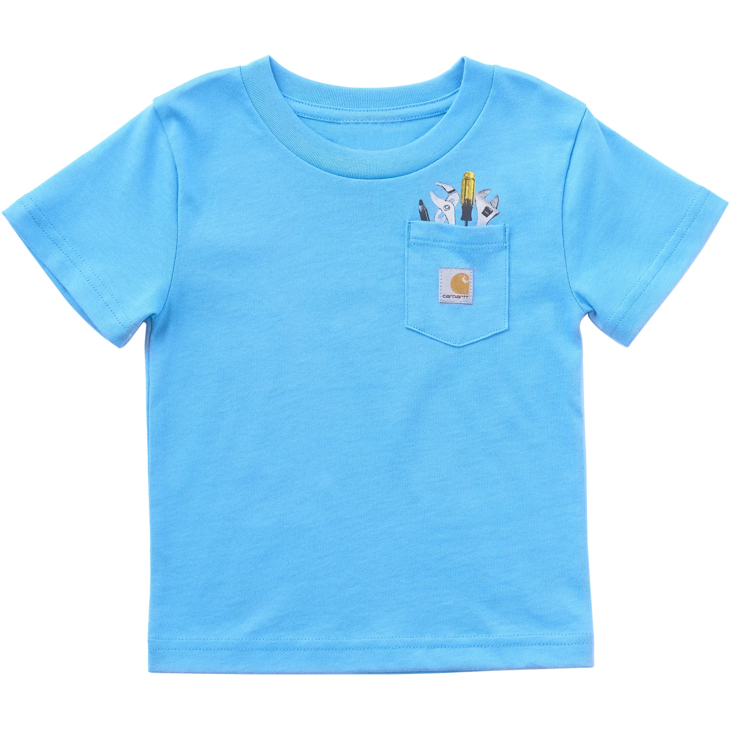 T-shirt à manches courtes avec poche à graphique d’outils pour jeunes, Carhartt Front_Flat