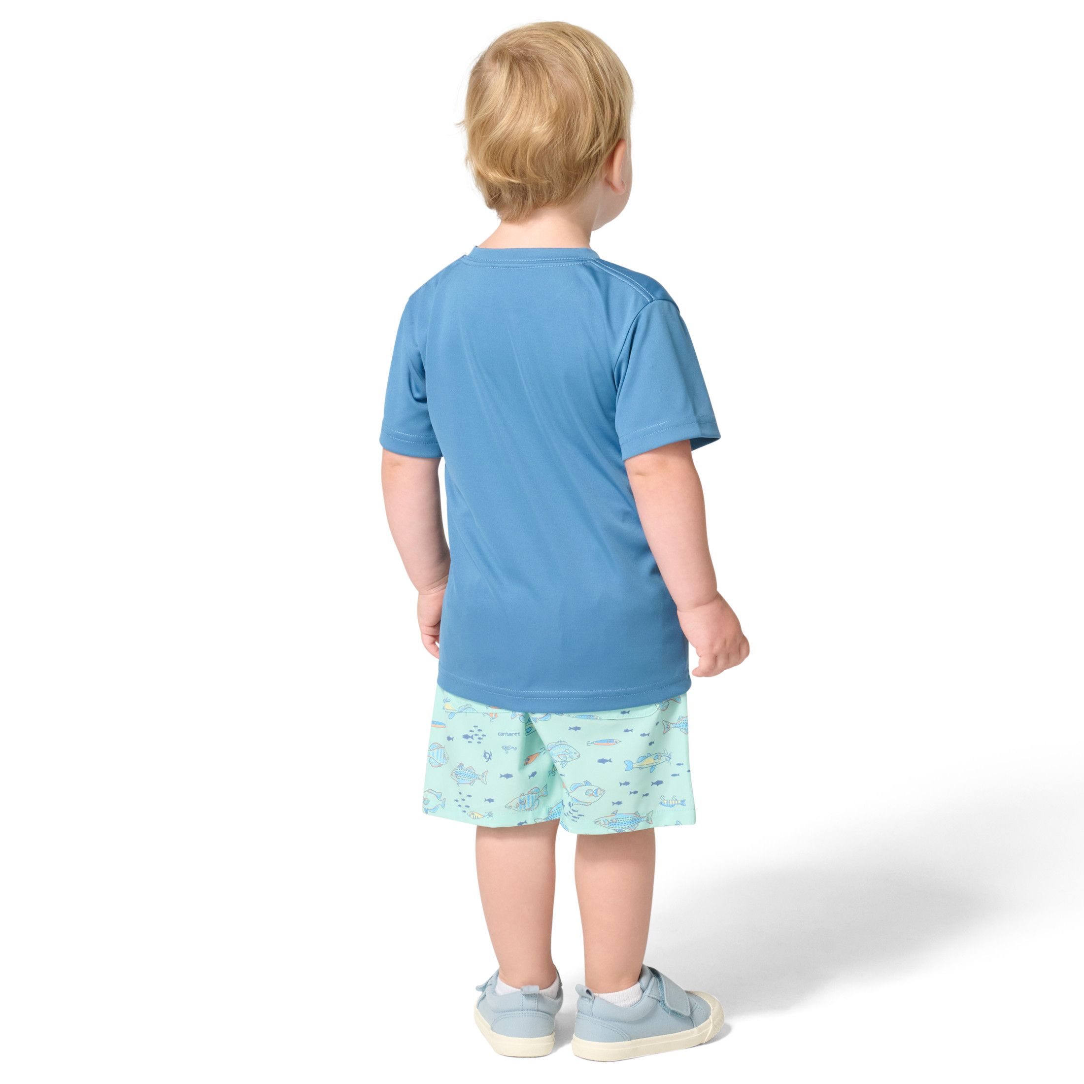Carhartt Toddler Force Sun Defender Woven Short Sleeve Shirt and Short Set