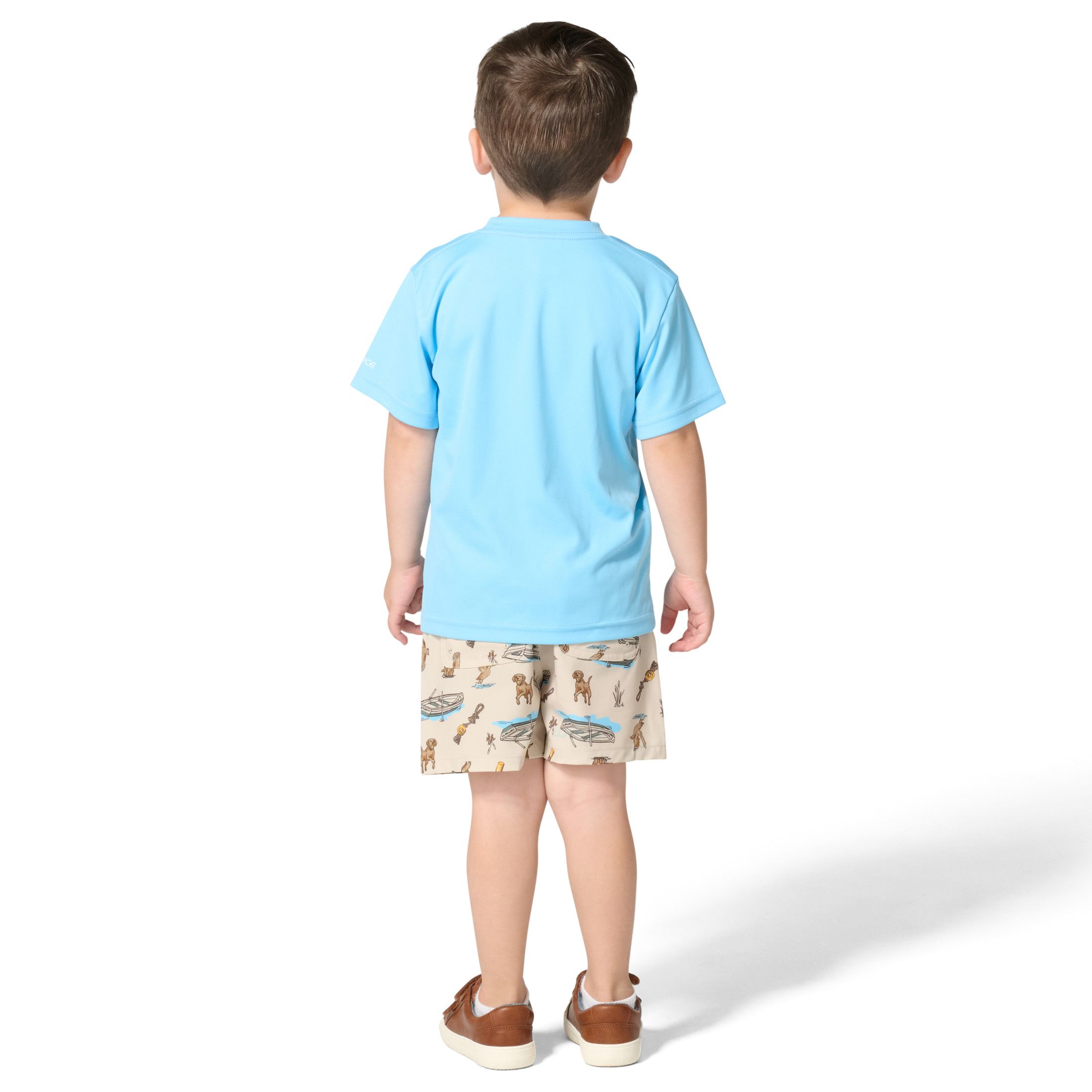 Carhartt Kids' Short Sleeve Force Sun Defender Woven Shirt and Short Two-Piece Set