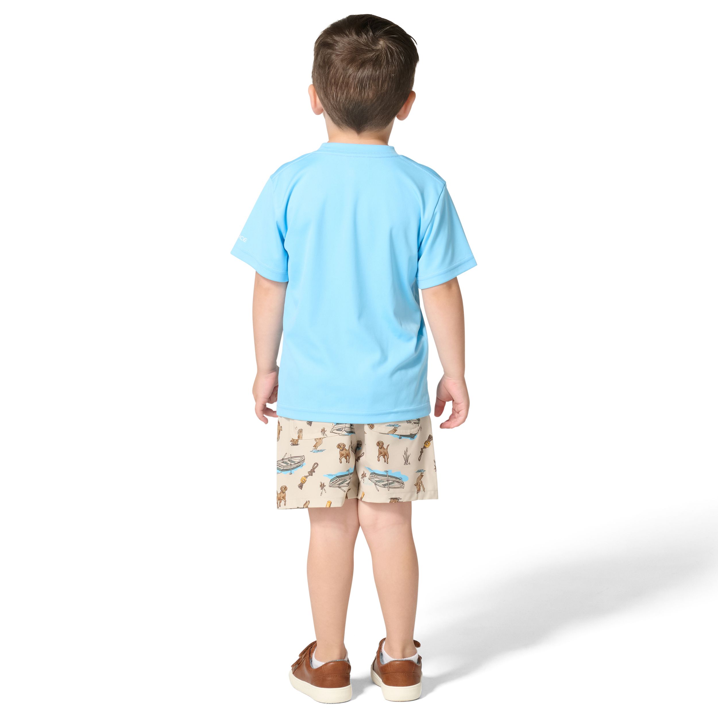Carhartt Kids' Short Sleeve Force Sun Defender Woven Shirt and Short Two-Piece Set