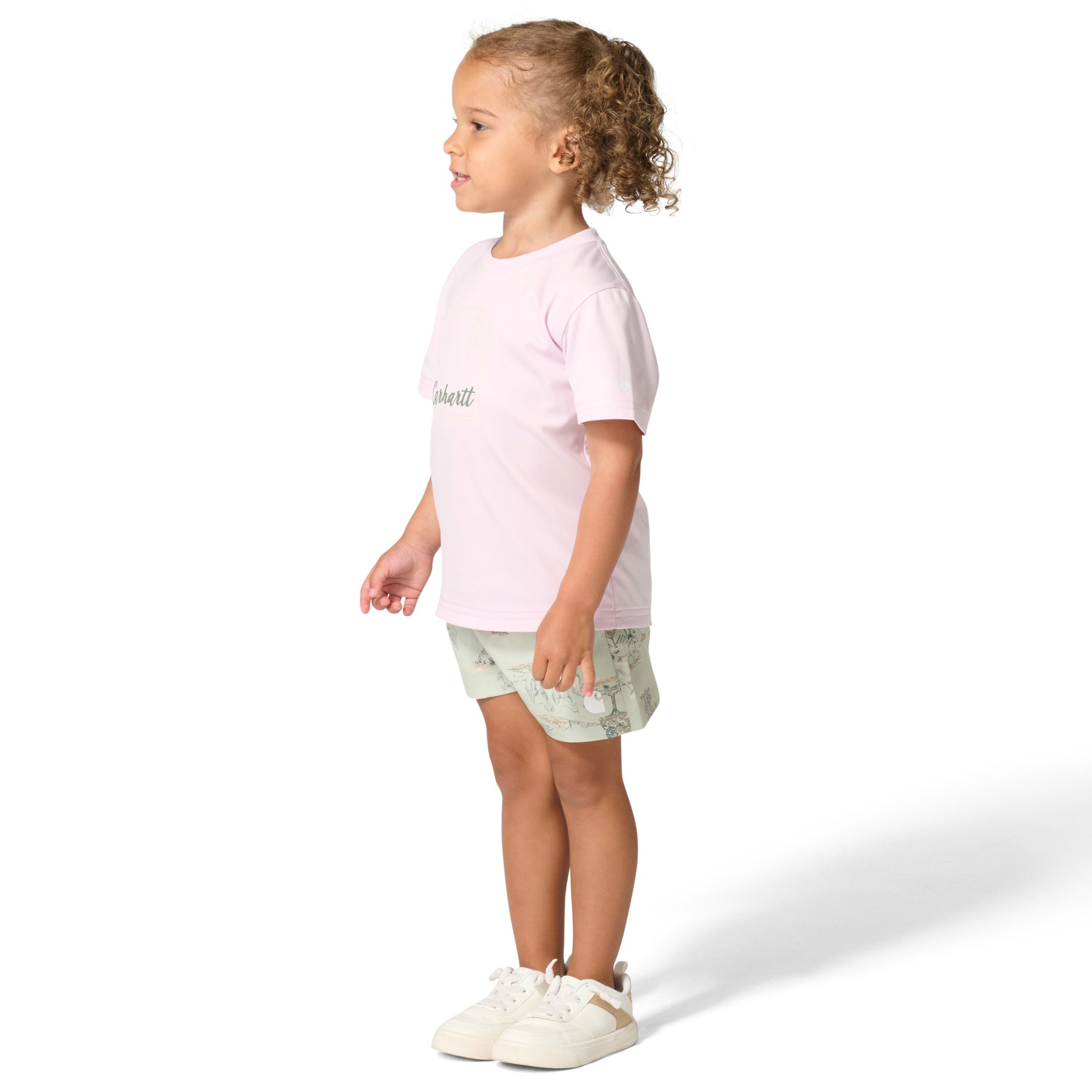 Carhartt Toddler Short Sleeve Force Sun Defender Shirt and Short Two-Piece Set