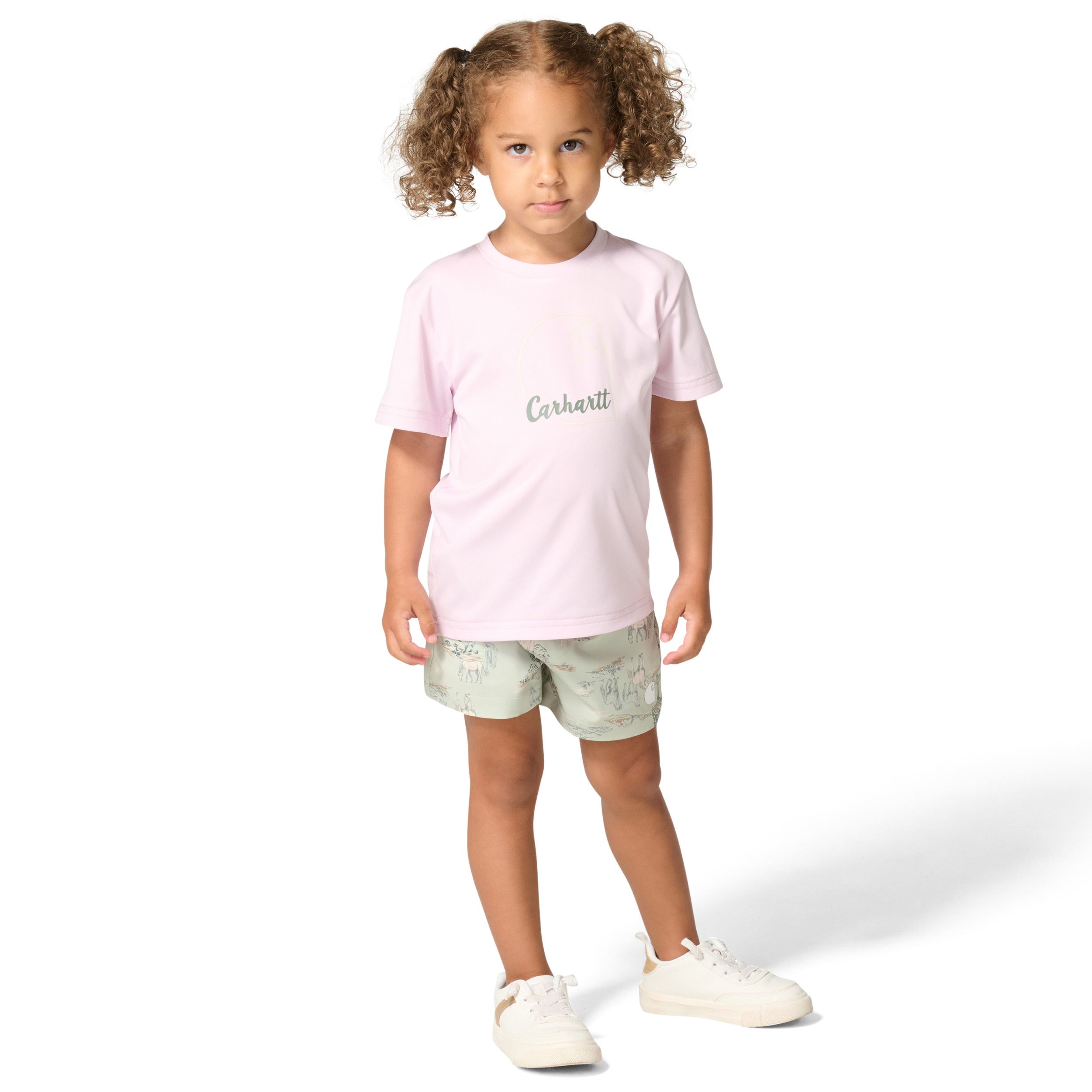 Carhartt Toddler Short Sleeve Force Sun Defender Shirt and Short Two-Piece Set