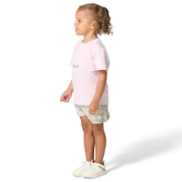 Carhartt Toddler Short Sleeve Force Sun Defender Shirt and Short Two-Piece Set Front_Angled_Left