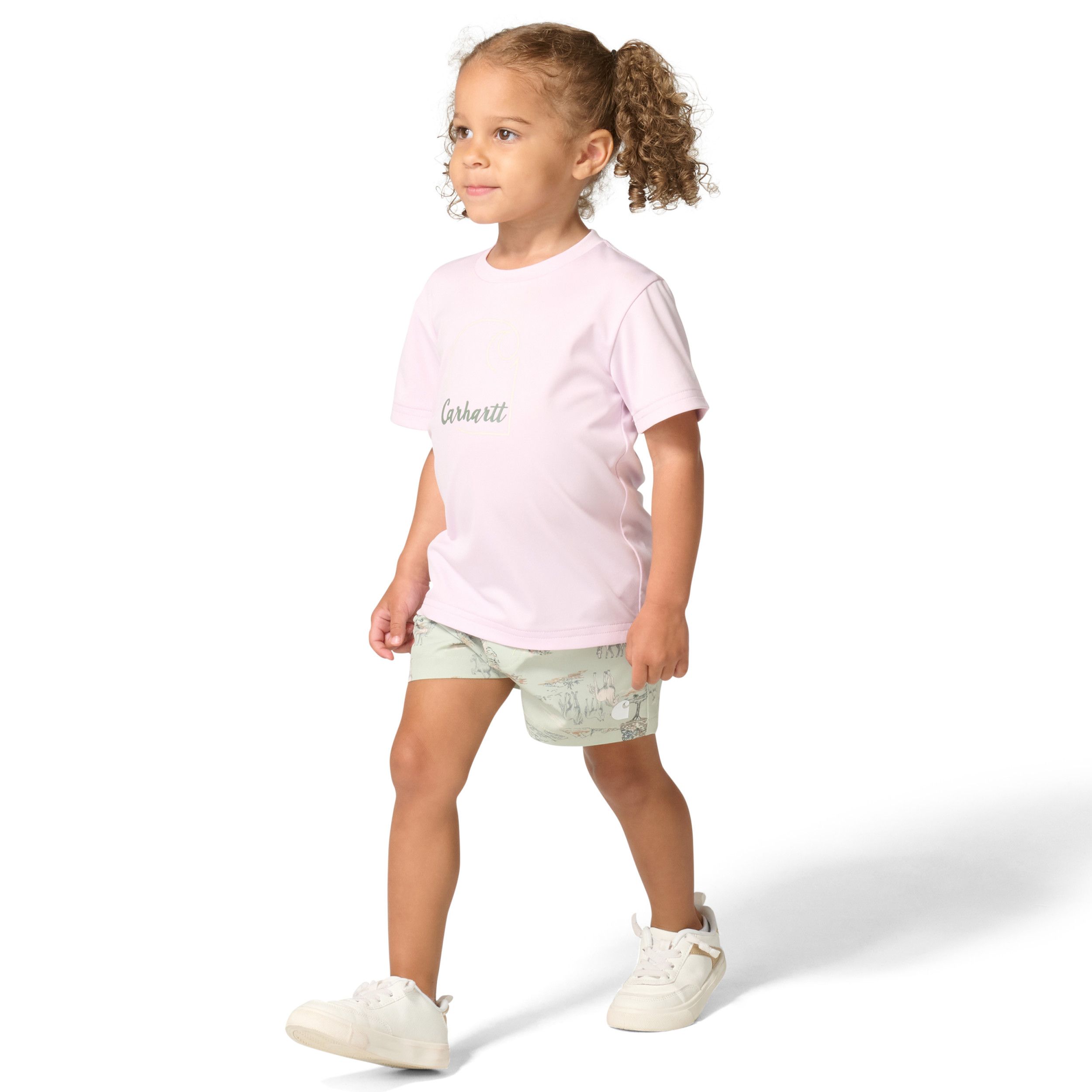 Carhartt Toddler Short Sleeve Force Sun Defender Shirt and Short Two-Piece Set