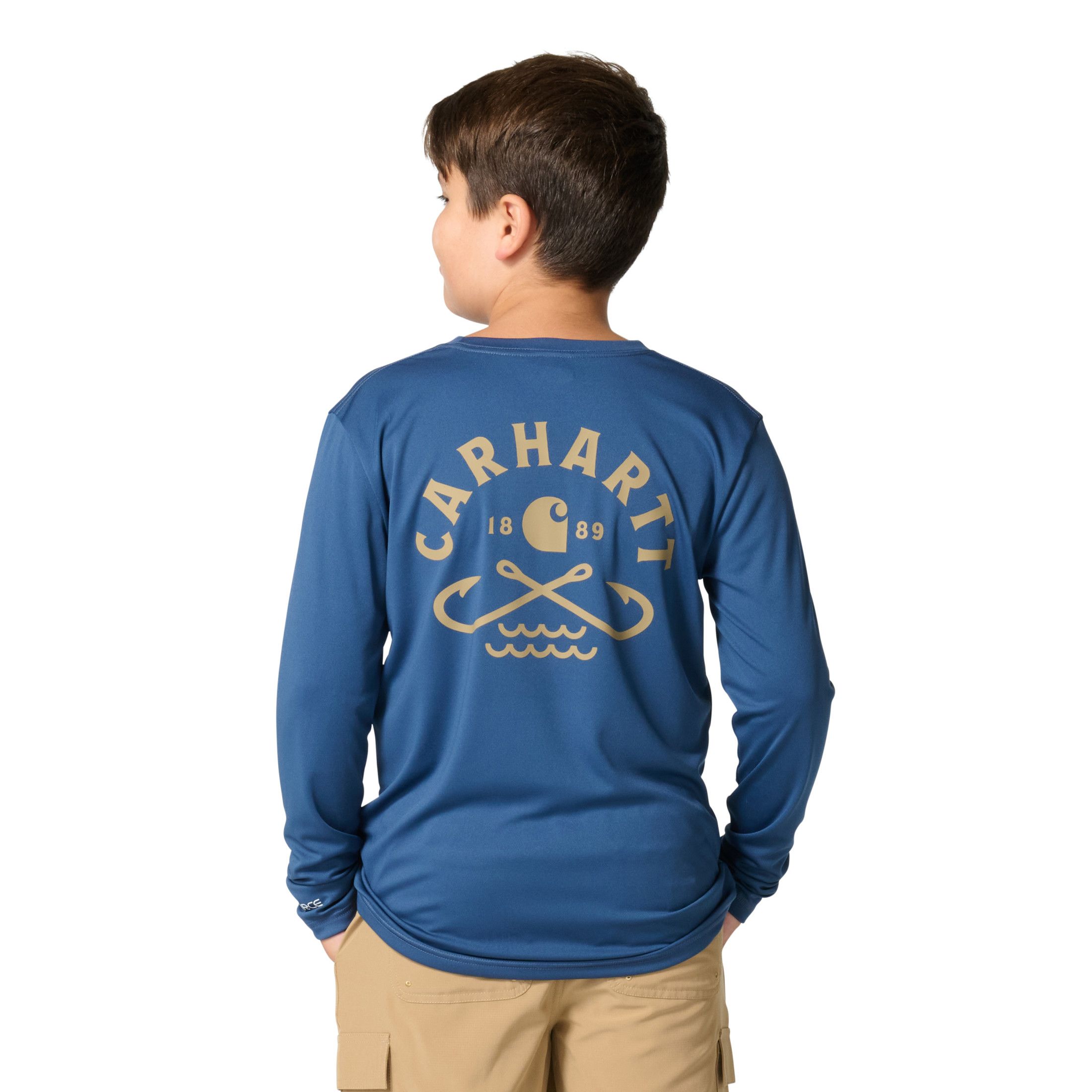 T-shirt à manches longues avec technologie Force Sun Defender pour jeunes, Carhartt