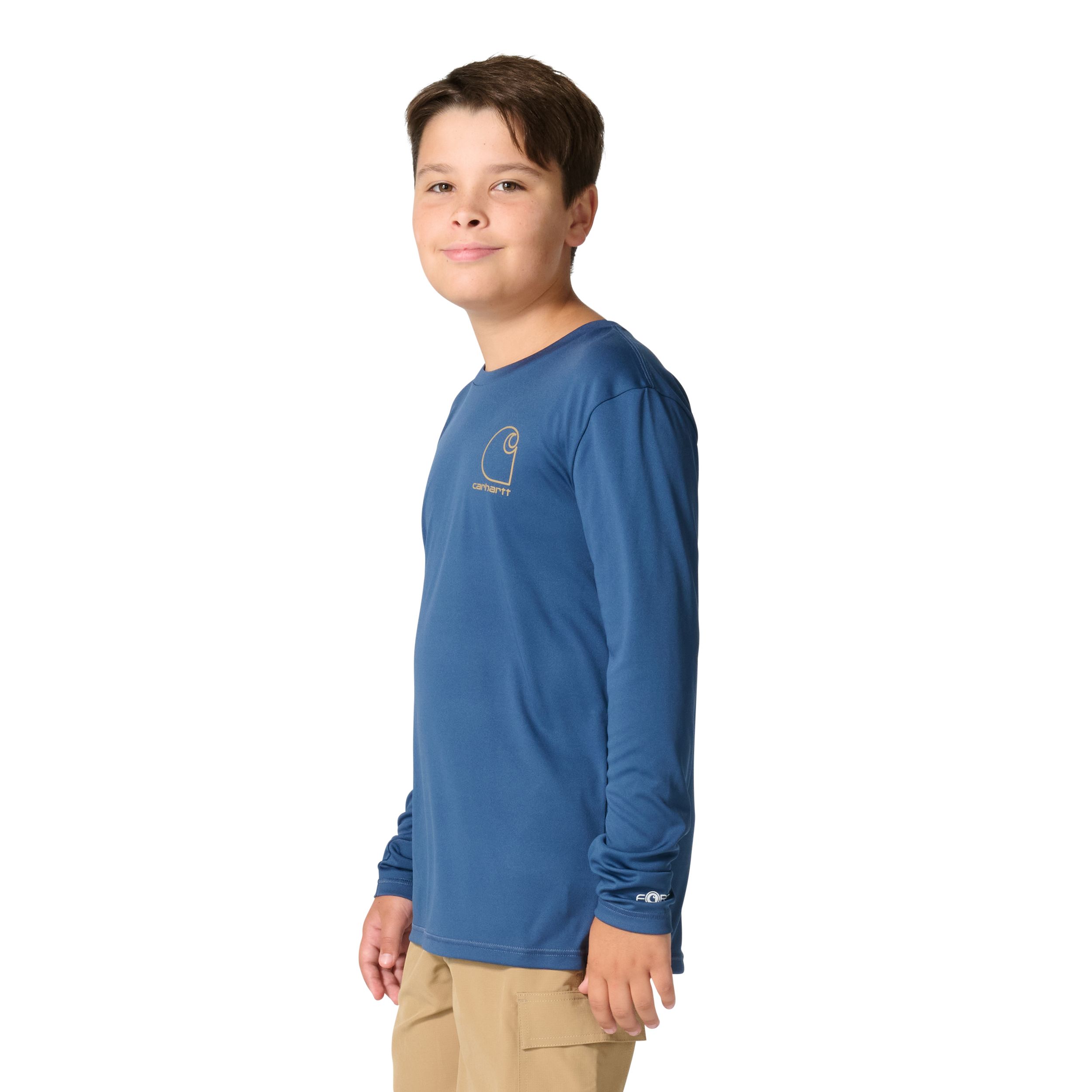 T-shirt à manches longues avec technologie Force Sun Defender pour jeunes, Carhartt