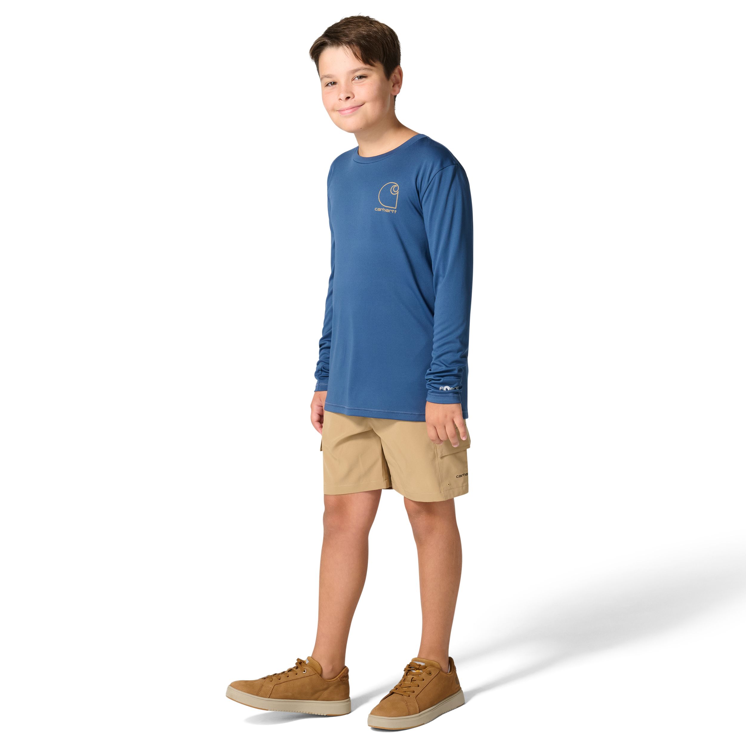 T-shirt à manches longues avec technologie Force Sun Defender pour jeunes, Carhartt
