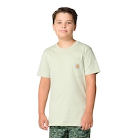 T-shirt à manches courtes avec poche pour jeunes, Carhartt Front_Flat