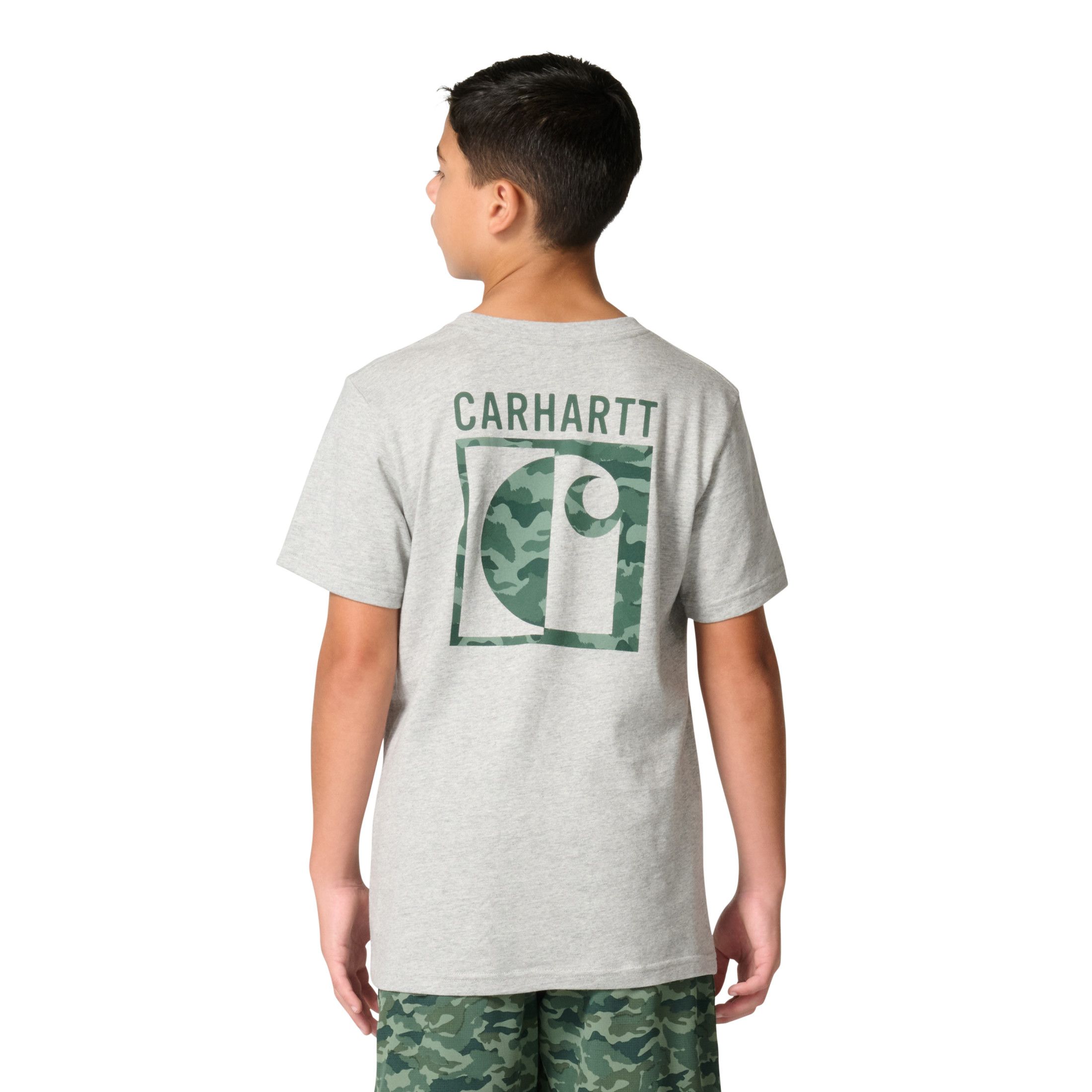 T-shirt à manches courtes à motif camouflage pour jeunes, Carhartt